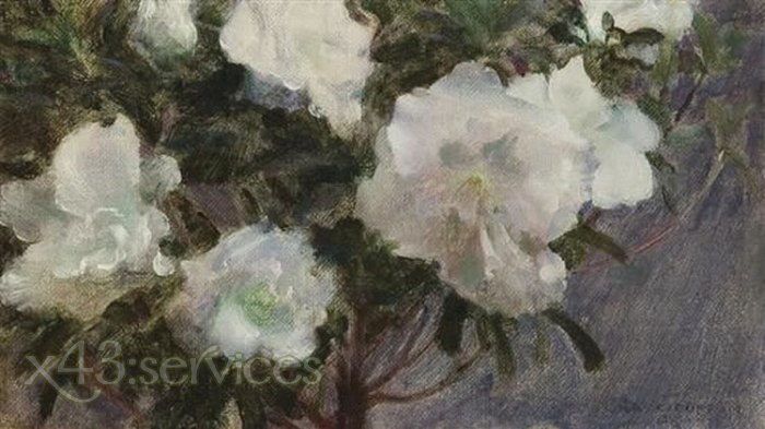Charles Courtney Curran - Blumenstillleben - Floral Still Life